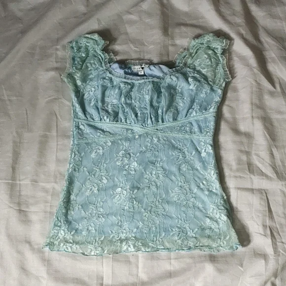 Beautiful net top with attached inner size 34 short sleeve - Picture 3 of 9